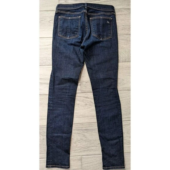 $225 Rag & Bone Ankle Skinny Jeans in Harrow Model 4987 Dark Blue USA Waist 28 - Picture 2 of 9